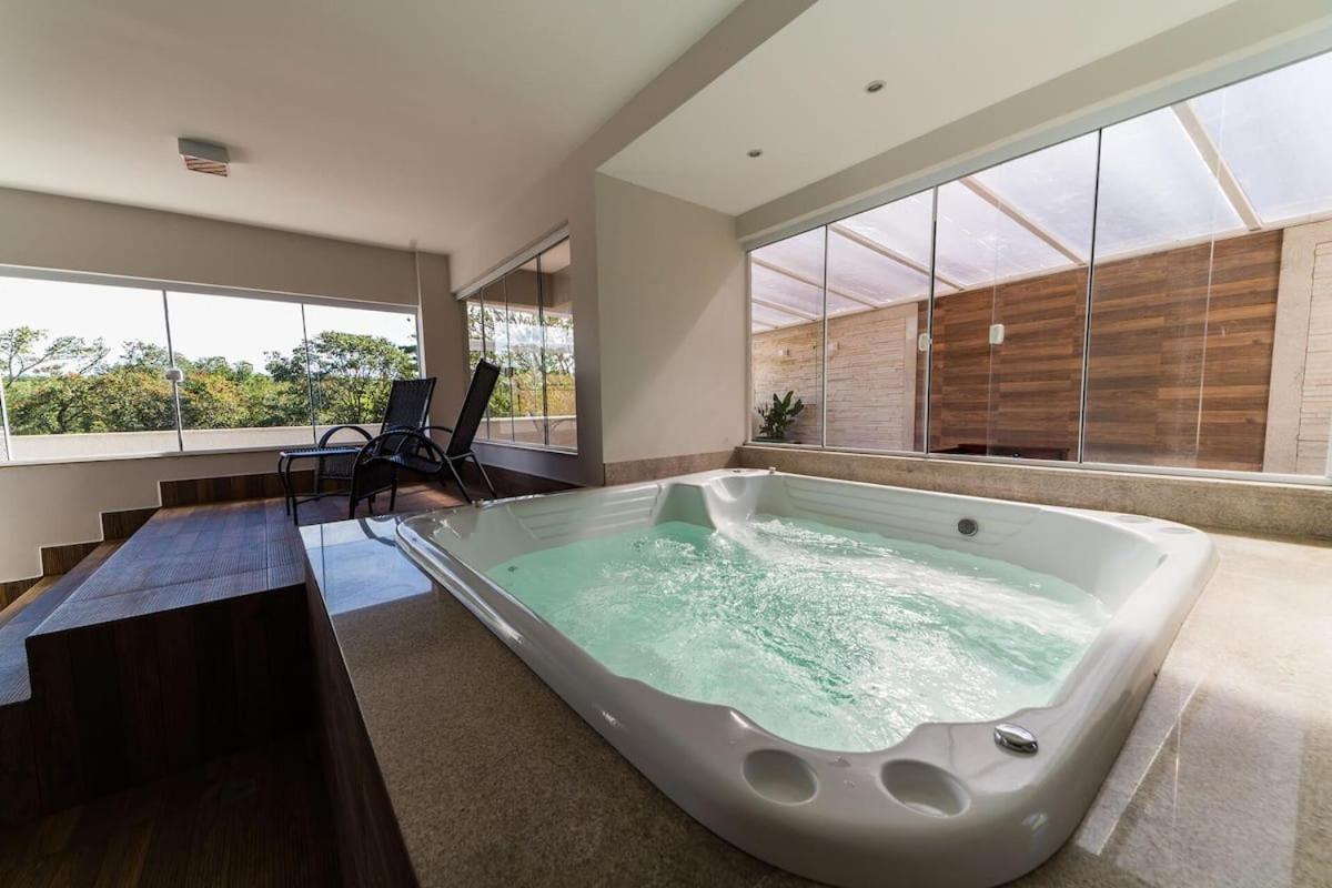 Appartement Serra Madre Com Linda Vista E Jacuzzi à Rio Quente Extérieur photo